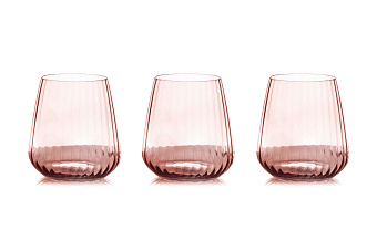 Набор стаканов для виски Opium, розовый, 0,45 л, 6 шт